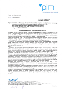 wynik postepowania 08-06-2015 - Poznańskie Inwestycje Miejskie