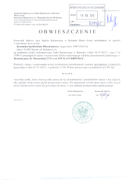 BYTOM SP&Oacute;ŁDZIELNIA M ESZKANIOWA