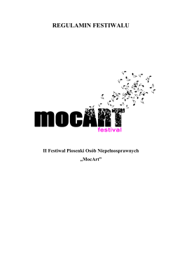 Regulamin II MocArt - pałac młodzieży katowice
