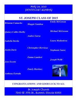 st. joseph class of 2015