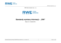 Standardy wymiany informacji – „SWI”