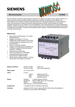 Mini-koncentrator 7XV5450 - Low & Medium Voltage