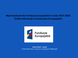 Wprowadzenie do funduszy europejskich na lata 2014