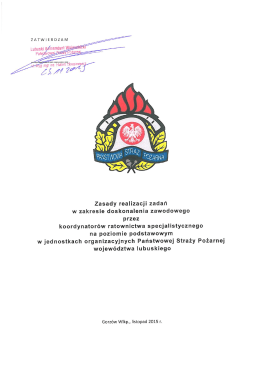 zasady realizacji zadań w zakresie doskonalenia zawodowego