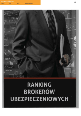 Ranking broker&oacute;w ubezpieczeniowych