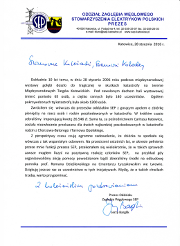 oddział zagłębia węgitowego stowarzyszenia elektryk&oacute;w polskich