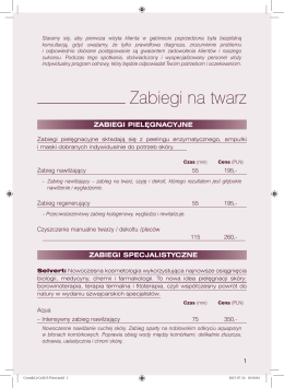 Zapisz plik PDF - Salon Spa Warszawa