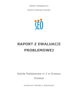 SP2 Raport z ewaluacji SP-2 Orzesze 2015
