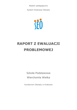 Raport Ewaluacja 2015 - Piwniczna