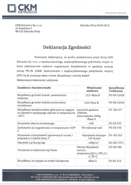 Deklaracja zgodności dla system&oacute;w CKM pobierz