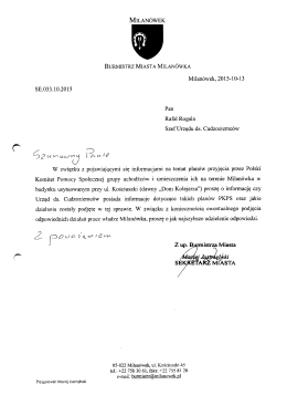 Korespondencja w sprawie uchodźców