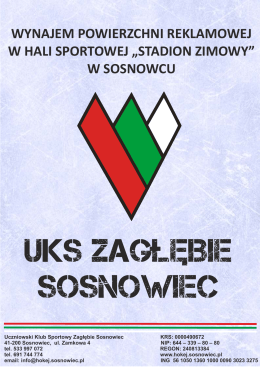 Oferta reklamowa - UKS Zagłębie Sosnowiec