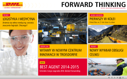 BEST AGENT 2014-2015 - DHL Global Forwarding