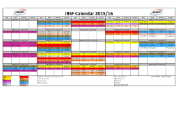 IBSF Calendar 2015/16