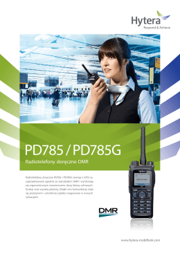 Hytera PD785/PD785G - Radiotelefony