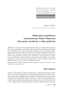 RP 9 (2015) - Polish Journal of Social Rehabilitation+Resocjalizacja