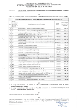 zarządu przedsiębiorstwa gospodarki komunalnej "sanikom" sp. z