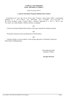 Uchwała nr 68/2015 - Urząd Miejski w Dębicy