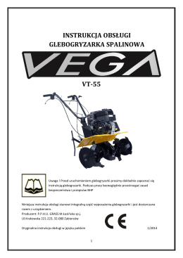 Instrukcja obsługi glebogryzarka VEGA VT-55