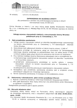 zaproszenie do złożenia oferty