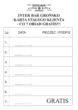 Inter-Bar karta klienta