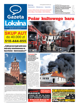 Pożar kultowego baru - Gazeta