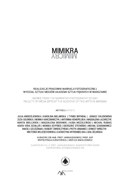 MIMICRY MIMIKRA - Pracownia Narracji Fotograficznej