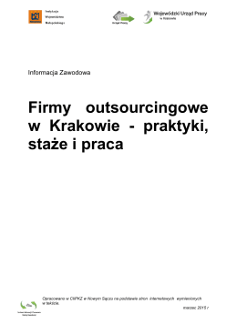 Firmy outsourcingowe w Krakowie