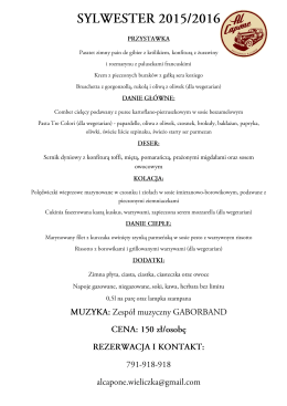SYLWESTER 2015/2016