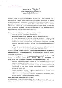 prezydenta miasta gorzowa wlkp. - Związek Celowy Gmin MG-6