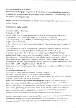 jak powstawał kanon biblijny?