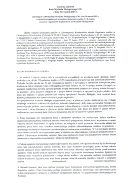 Warunki ukończenia studi&oacute;w