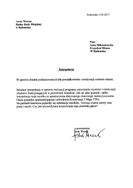 Radomsko 5.05.2015 Artur Werner