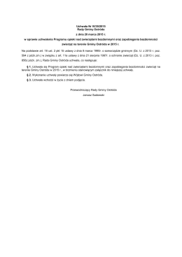 Uchwała Nr VI/35/2015 Rady Gminy Ostróda z dnia 20 marca 2015 r