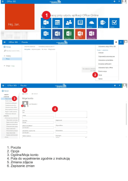 Instrukcja zmiany danych sobowych w profilu office 365