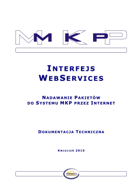 Interfejs WEBSERVICES