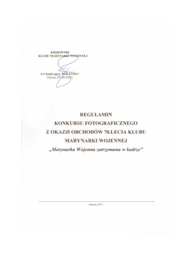 Regulamin - Marynarka Wojenna RP