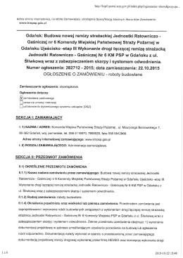 Gdańsk: Budowa nowej remizy strażackiej Jednostki Ratowniczo -