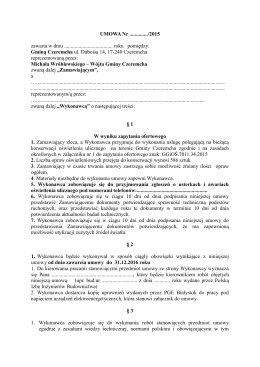umowa - Gmina Czeremcha