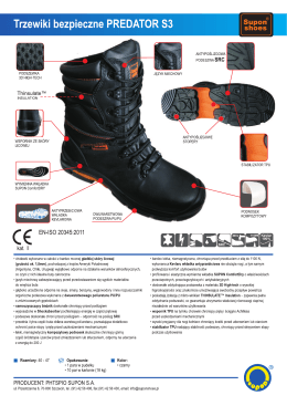 Trzewiki bezpieczne PREDATOR S3