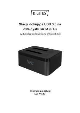 Stacja dokująca USB 3.0 na dwa dyski SATA (6 G)