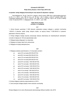 Uchwała Nr XI/81/2015 Rady Gminy Suszec z dnia 9 lipca 2015
