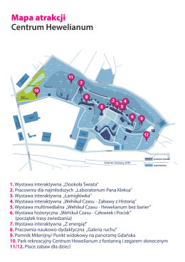 Mapa atrakcji - Centrum Hewelianum