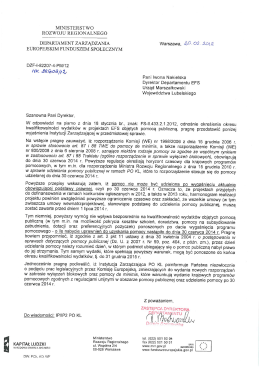 MINISTERSTWO ROZWOJU REGIONALNEGO
