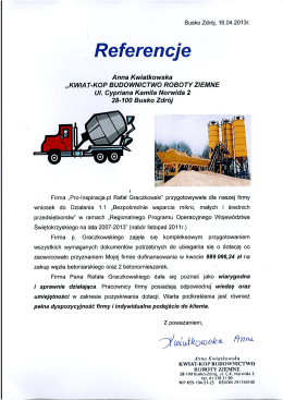 referencje anna kwiatkowska