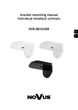 NVB-BEH24DB bracket mounting manual instrukcja instalacji uchwytu