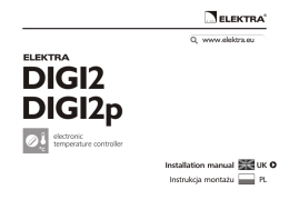 Elektra DIGI2 - Instrukcja obsługi
