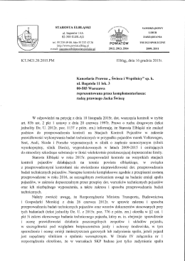 Odpowiedź na petycję Kancelarii Prawnej Świeca i