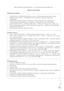 Opis ustalonego stanu faktycznego, w tym ujawnionych