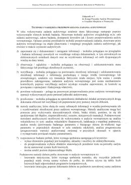 KSIĘGA PRocEDuR AuDYTu WEwNĘTRzNEGo w URZĘDzuz M